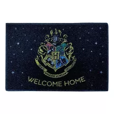 Capacho Harry Potter Hogwarts Decoração Criativa Geek Cor Preto