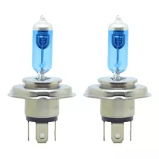 Par - Lâmpadas Farol Super Branca 100/90w H4 - Carros 12v