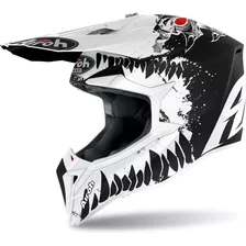 Capacete Airoh Wraap Beast Preto/branco Fosco 58