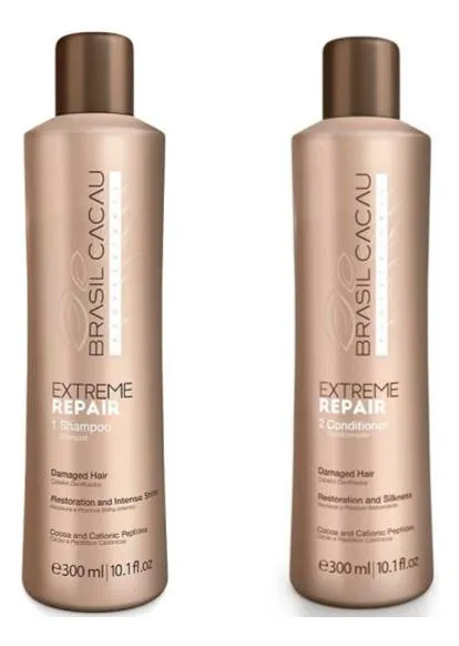 Shampoo Y Acondicionador Brasil Cacau Extreme Repair 300ml