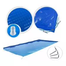 Capa Com Dreno Para Piscina Proteção 6x3 M - Frete Incluso