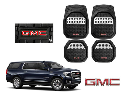 Tapetes 3d Logo Gmc + Cubre Volante Yukon Denali Xl 21 A 23 Foto 2