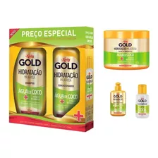 Kit Niely Gold Água De Coco + Extrato Babosa - 5 Produtos