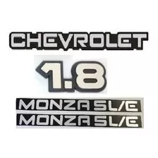 Kit Emblemas Chevrolet 1.8 Plaq Monza Sle + Brinde Gm Pg 91/
