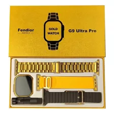 Relógio Inteligente Smartwatch G9 Ultra Pro Gold Nfc