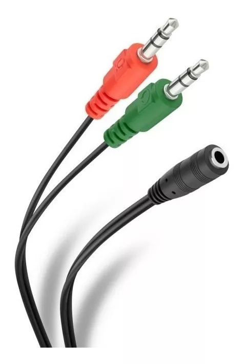 Cable De 2 Plug 3.5mm Estereo A Jack 3.5mm Trrs 252-143