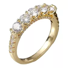 Anillo Exclusivo Compromiso Toque De Oro 18kt