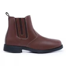 Bota Botina Masculina Texana Country Cano Médio Com Elástico