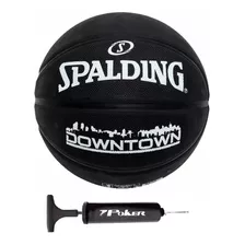 Bola Basquete Spalding Original Downtown Oficial #7 + Bomba