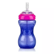 Vaso Antiderrame Con Pitillo Flexible Nuby 10 Onz 