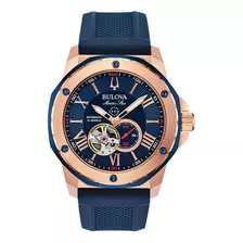 Reloj Hombre Bulova 98a227 Marine Star Automatico + Regalo