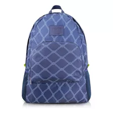 Mochilas De Viagem Bolsa Alça Costa Básica Casual Cor Azul