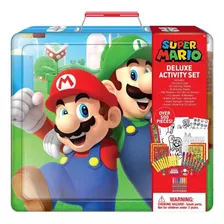Estuche De Crayolas De Lujo Metálico Super Mario Bros