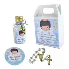 15 Batizado Eucaristia Comunhão Crisma Mini Terço Personaliz