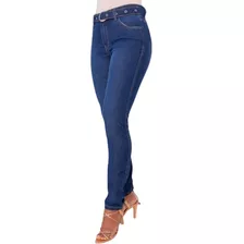 Calça Jeans Cigarrete Feminina Revanche Clara Duplo Cinto Up