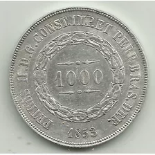 Moeda Prata 2º Império 1000 Réis 1853 (438)