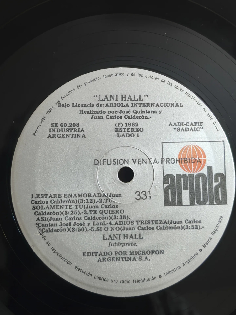 Lani Hall - Lani - vinilo 1982