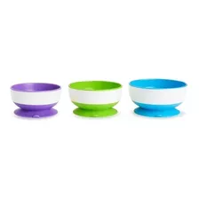 Set De 3 Bowls Con Antideslizante Munchkin Stay Put 