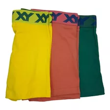 Boxer Xy Liso Art.1387 Colores A Elección Combo X3 Unidades