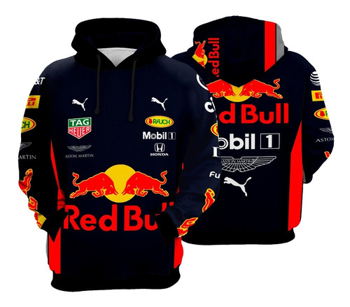 Blusa Moletom Formula 1 Red Bull Racing Corrida 2021