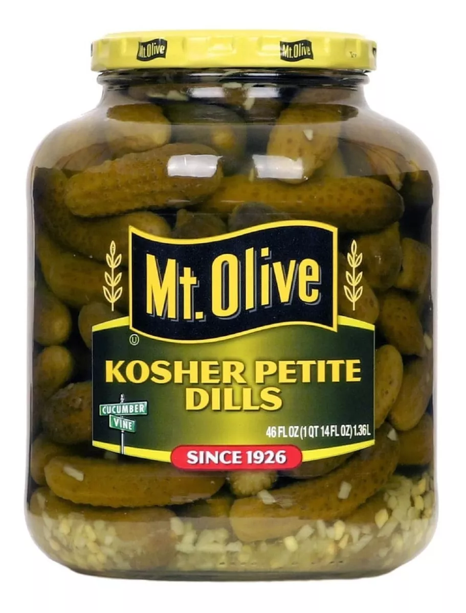 Pepinillos Mt Olive Kosher Baby Dills Sal Marina Crocantes 