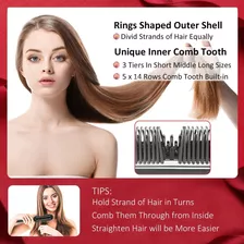 Hair Straightener Comb, Miropure Hair Straightening Brush, A