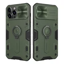 Funda Para iPhone 13 Pro Max, Verde/con Agare Y Cubrecamara