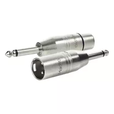 Conector Plug Adaptador Xlr Macho Para P10 Mono