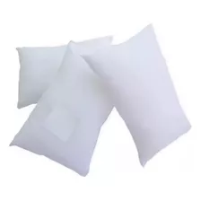 Set Almohadas X3 Bebé 100% Rellenas De Algodón Siliconado 