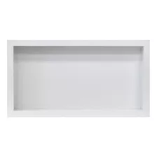 Nicho Mármore Branco Prime 30x60cm Com Fundo E Com Moldura