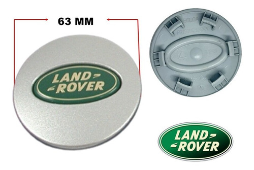Par De Centros De Rin Range Rover Evoque 12-20 63 Mm Foto 2