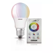 Lámpara Led Osram Rgbw Dimm C/ctrol Remoto X 3 Unidades E27 Color De La Luz Rgb