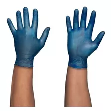 Guantes De Vinilo Azul Sin Polvo (x100) Talla S