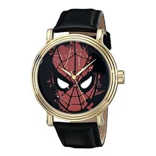 Reloj Negro W001769 Spider-man Analógico De Cuarzo De Los Ho