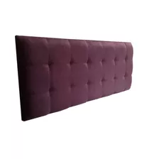 Cabeceira Painel Anne Casal Padrão Suede Roxo Personalizada