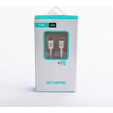 Cabo Usb Tipo C / Ligthning 2,0mt Fam Fca-5c5 Branco