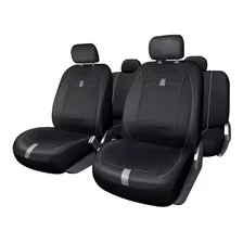 Fundas Cubreasiento B-equip Ecocuero Negro Universales - Sp