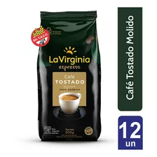 La Virginia Espresso Cafe Tostado Molido 500gr X 12 Unidades