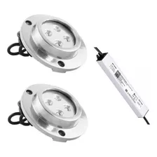 Foco Led 10w Para Piscina + Fuente De Poder 12vdc 36w X2 U