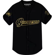 Camisola Jersey Guerreros Oaxaca Dorado M2 Negro S M L Xxl