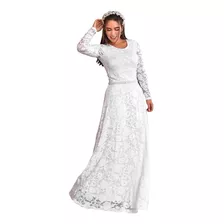 Vestido De Noiva Casamento Civil Renda Branco