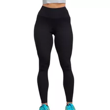 Calça Legging Feminina Flanelada Térmica Cintura Alta Preta