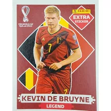 Sticker Extra Kevin De Bruyne Rojo Qatar 2022 Panini.