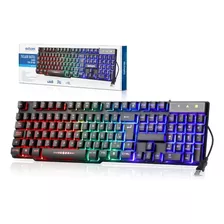 Teclado Battle Gamer Led Rgb Usb