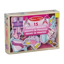 Imanes Pequeños Princesas De Madera 15 Piezas