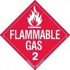 Labelmaster Zrvw8 Gas Inflamable Hazmat Rotulo Redactado Rig
