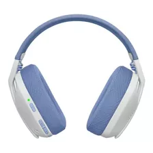 Headset Gamer Sem Fio Logitech G435 Lightspeed - Branco Cor Branco-cru/lilás