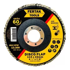 Disco Flap 4-1/2 Pol Grão 60 - 1 Und - Fertak