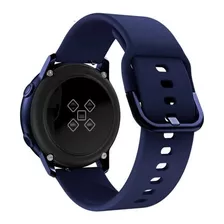 Pulseira Silicone P/ Galaxy Watch Active 2 44mm Azul Escuro
