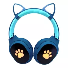 Auriculares Inalambrico Bluetooth Orejas De Gato Luces Rgb